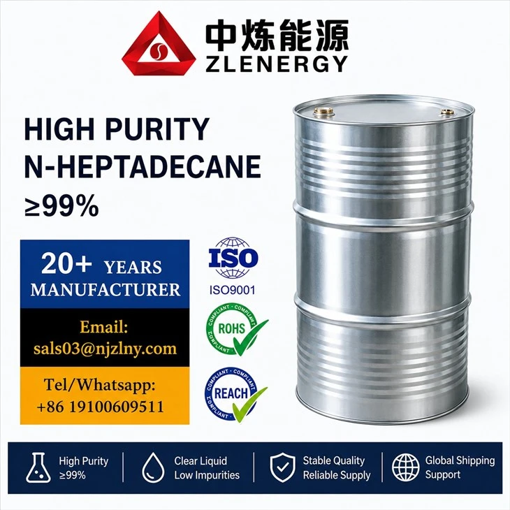 Fourniture en vrac de N-heptadécane pour l'industrie chimique